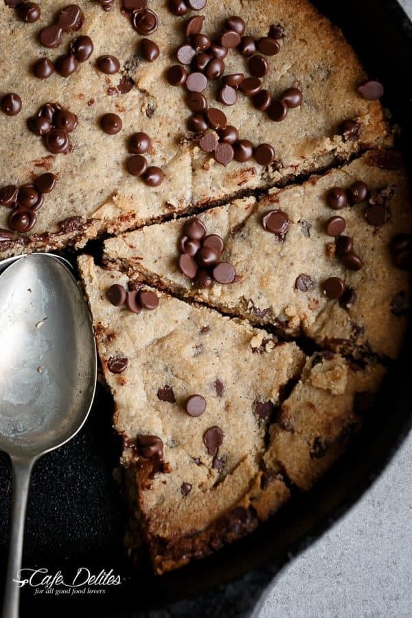 Healthy Indulgence: Low-Carb Skillet Cookie with 5g Net Carbs
